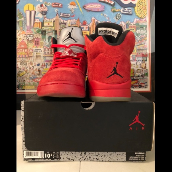 Air Jordan Retro 5 University Red / Black US Mens sz 10.5 - Picture 4 of 10